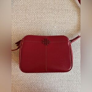 Tory Burch red mini cross body bag